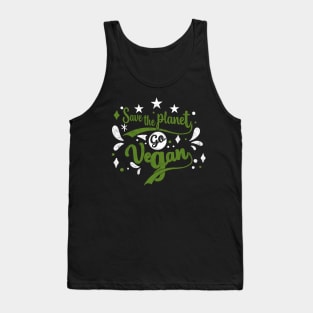 Save the Planet Go Vegan Tank Top